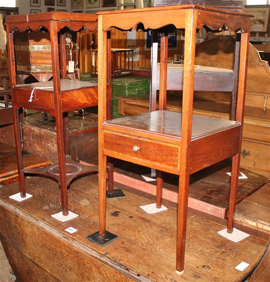 George III mahogany wash stand(-)